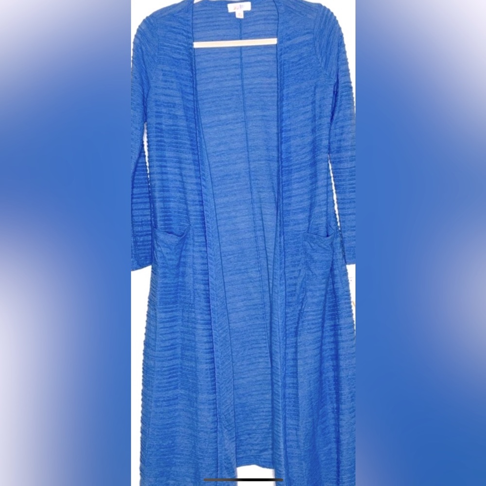 LuLaRoe size L Blue Sarah cardigan duster